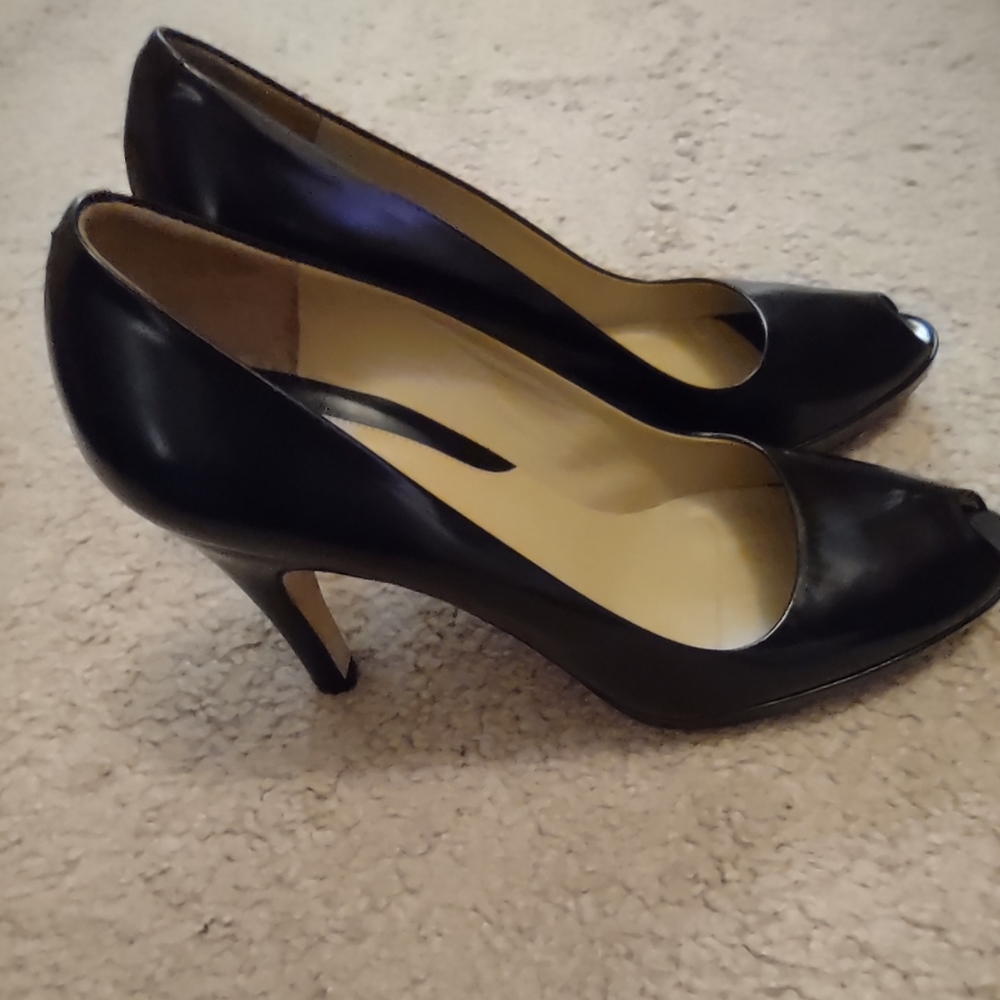 Faconnable Leather Dress Pumps Size 9N - Picture 4 of 8